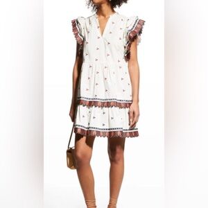 Marie Oliver Gia Embroidered Dress Size Small